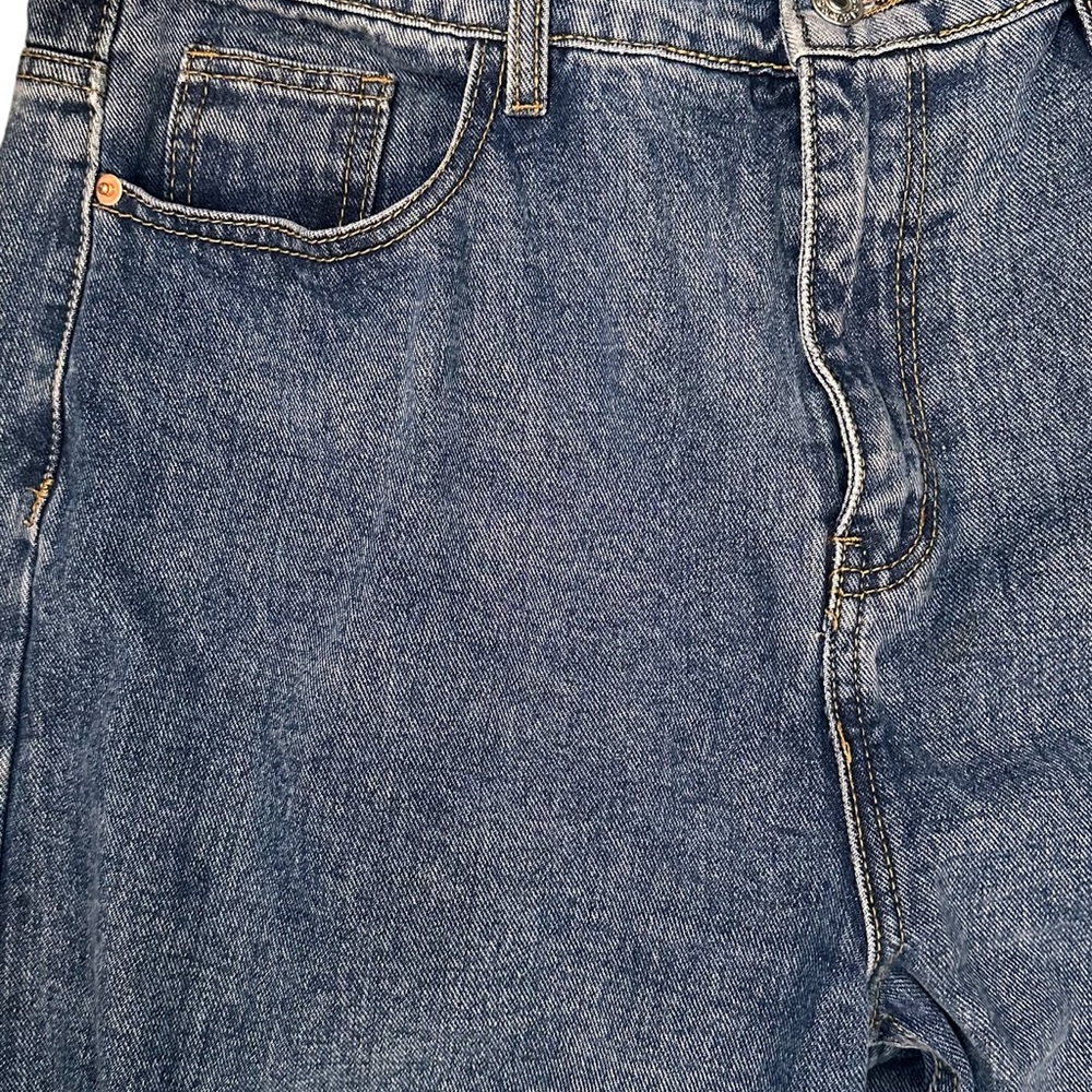 Pretty Little Thing Women’s Sz 12 Mom Jeans Vintage Wash High Rise - Picture 6 of 11